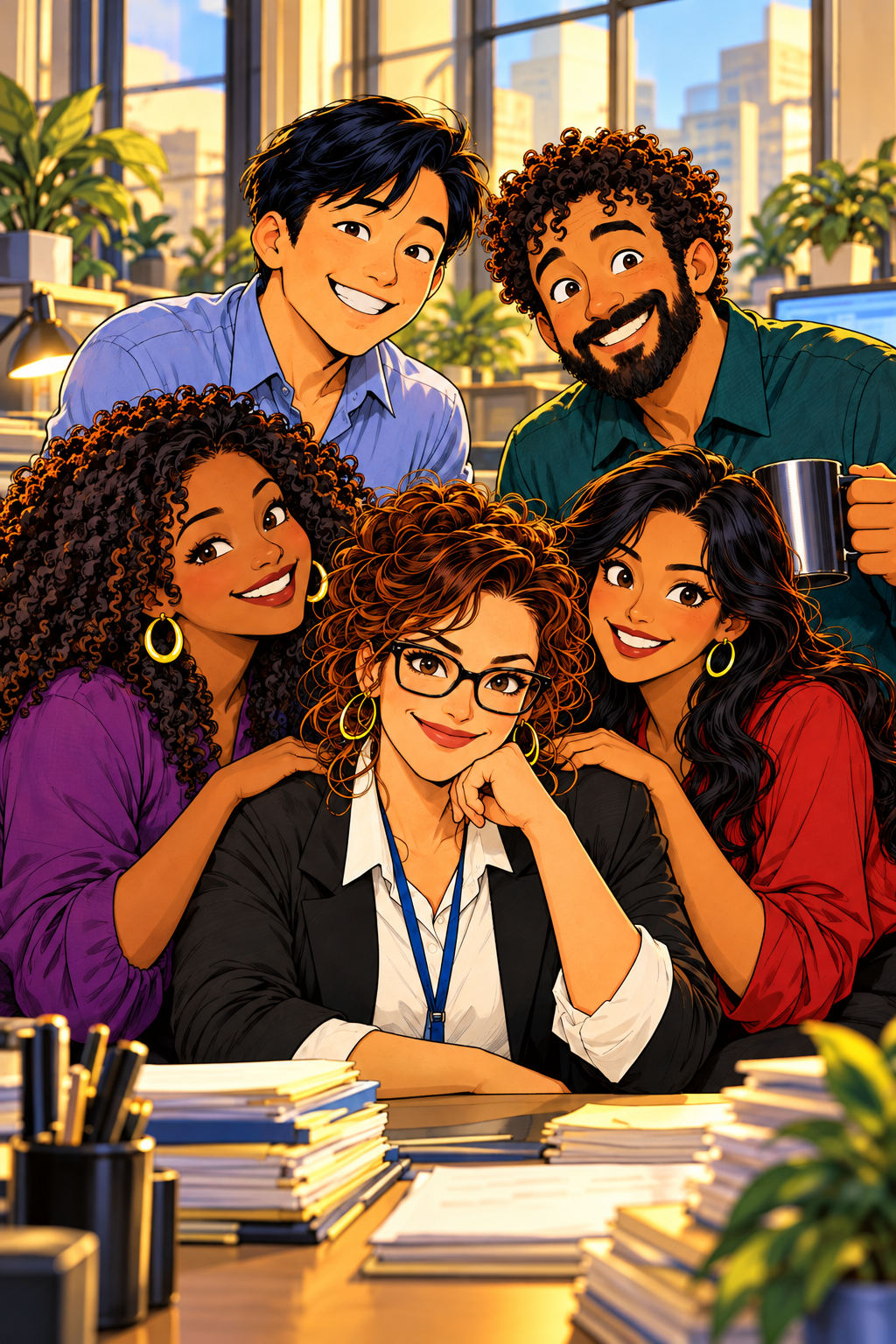 Desna and her team together